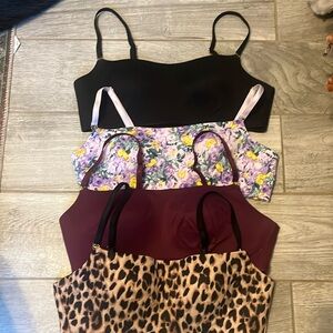 Set of 4 bandeau bras VS